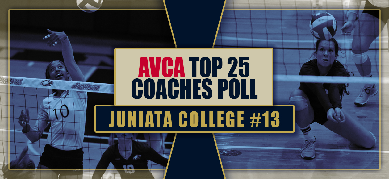 Women's volleyball players Katie Byrne and Dejia Danhi helped the Eagles move up in the AVCA poll.