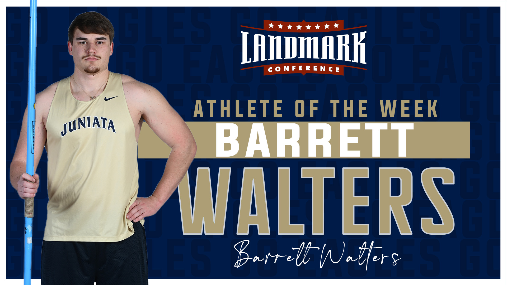 Walters Named Landmark Athlete of the Week for Field Events