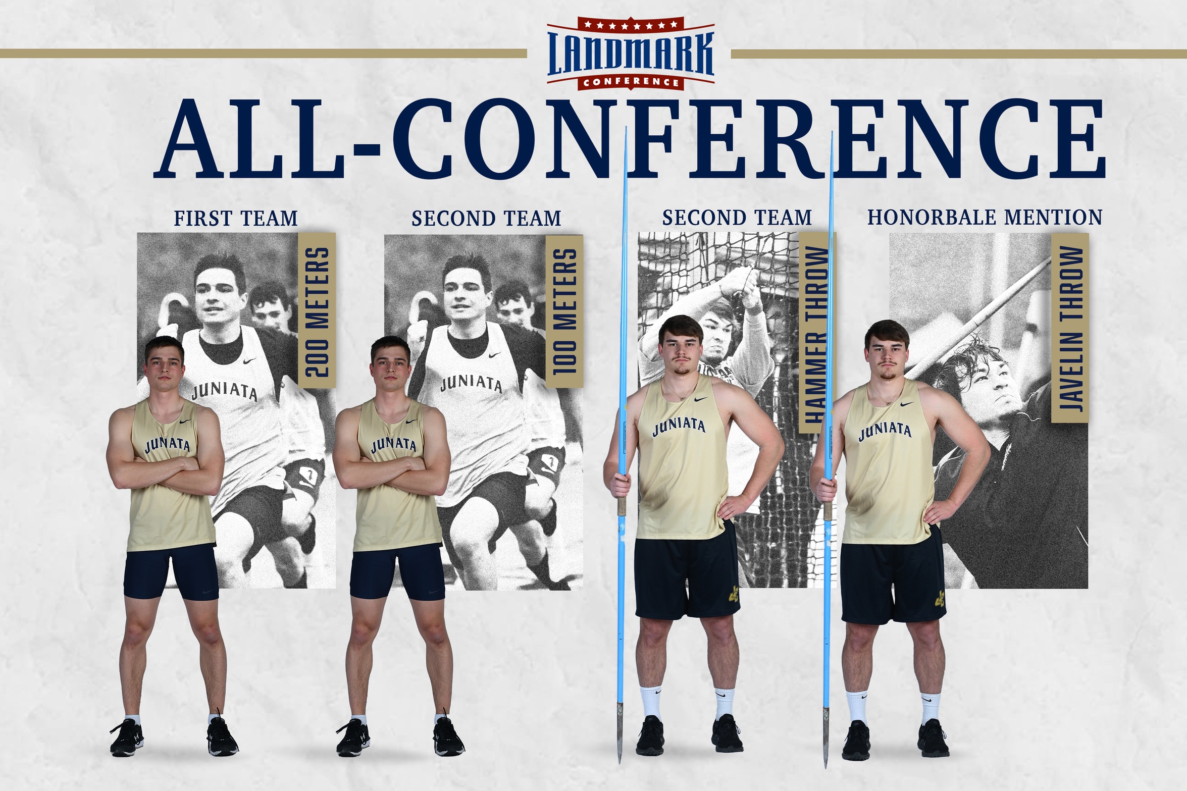Lewis and Walters Each Earn Two Landmark All-Conference Selections