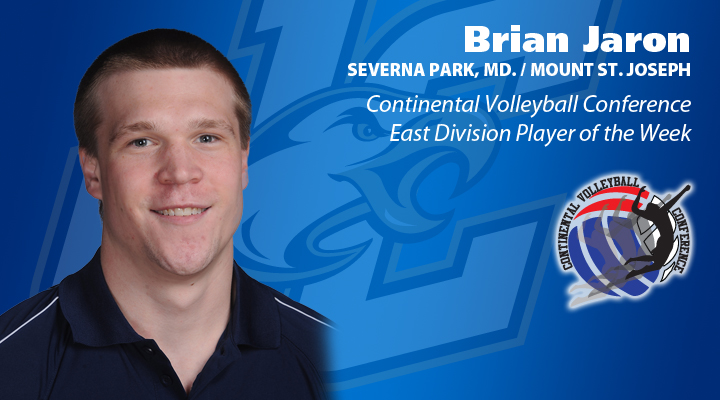 Brian Jaron earns CVC East Player of the Week honors