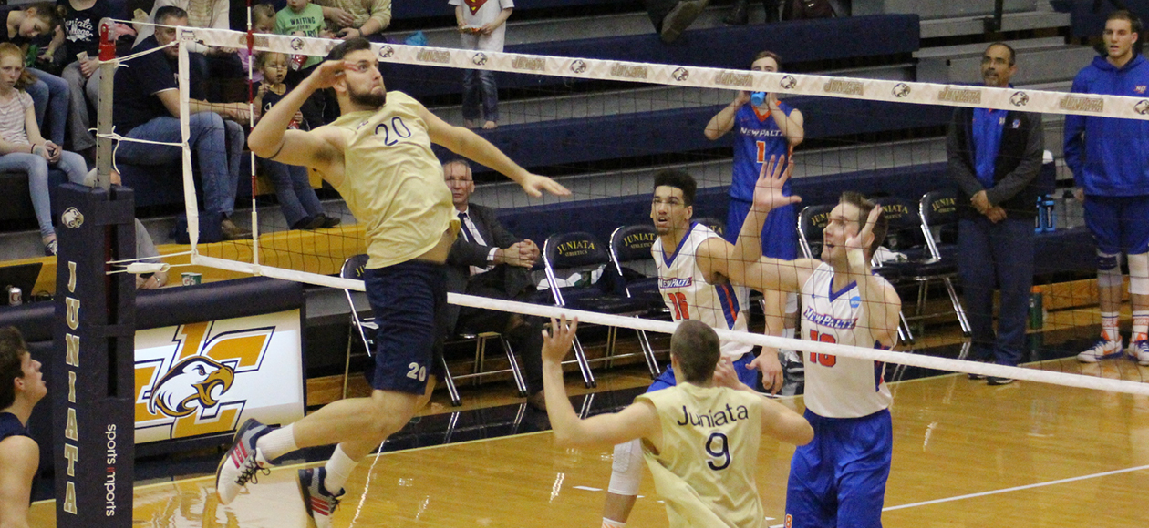 Kyle Seeley totaled 16 kills and five assisted blocks against New Paltz and Wells.