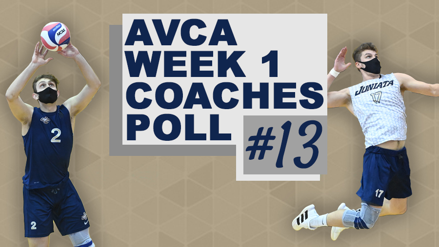 Men's Volleyball Moves up to 13th in AVCA Poll