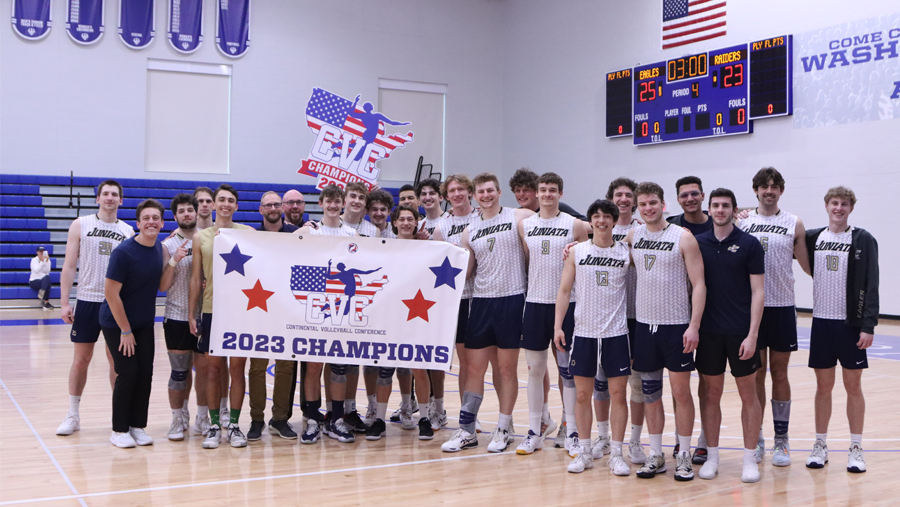 Eagles Defeat #14 Scarlet Raiders in Four Sets for Fourth CVC Championship and NCAA Tournament Berth