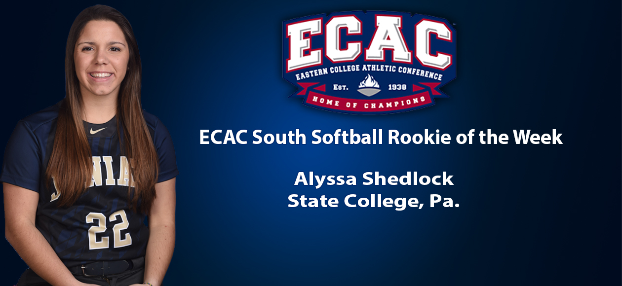 Shedlock Named ECAC South Rookie of the Week