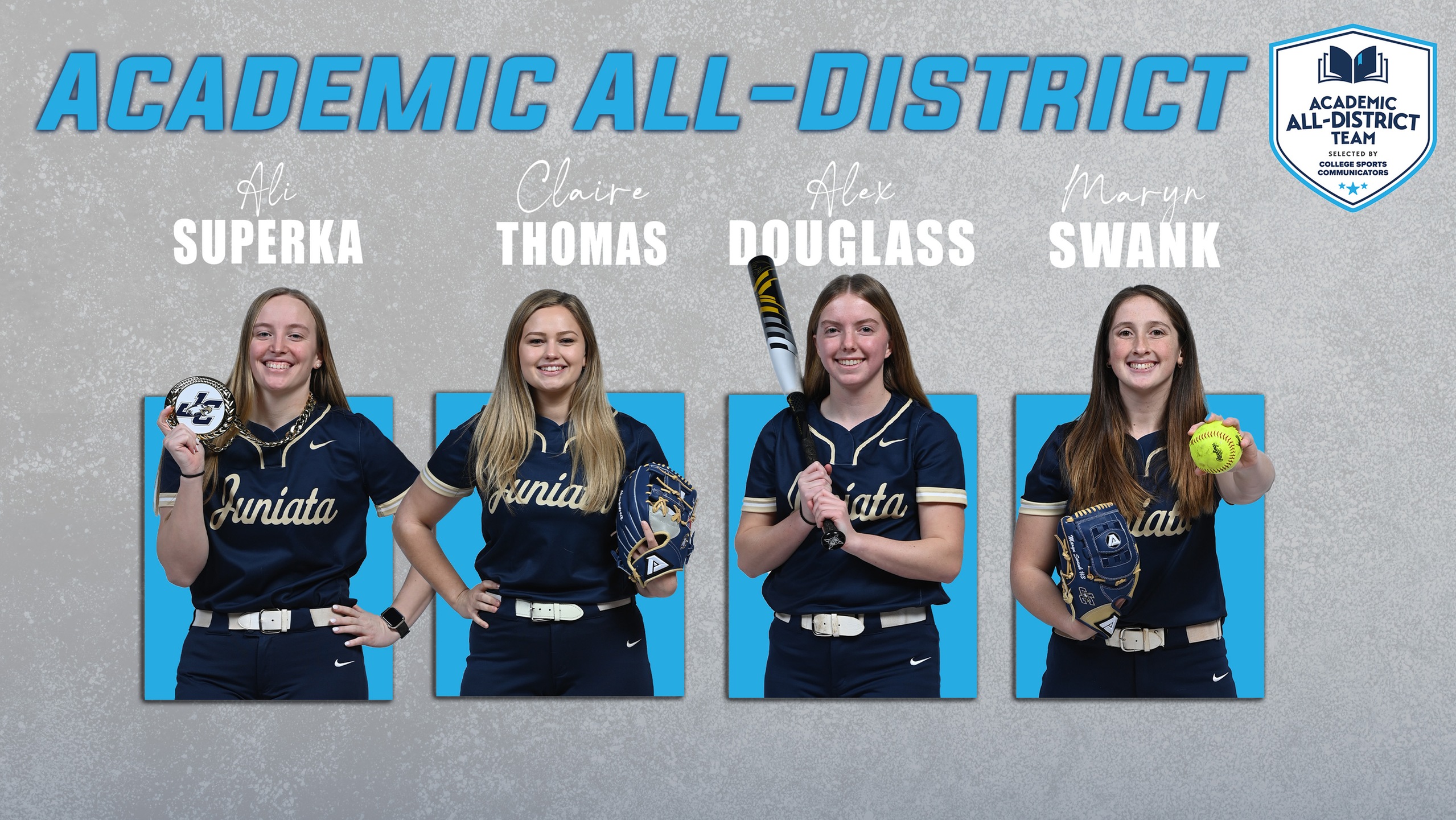 Softball Lands Four on the CSC Academic All-District Team