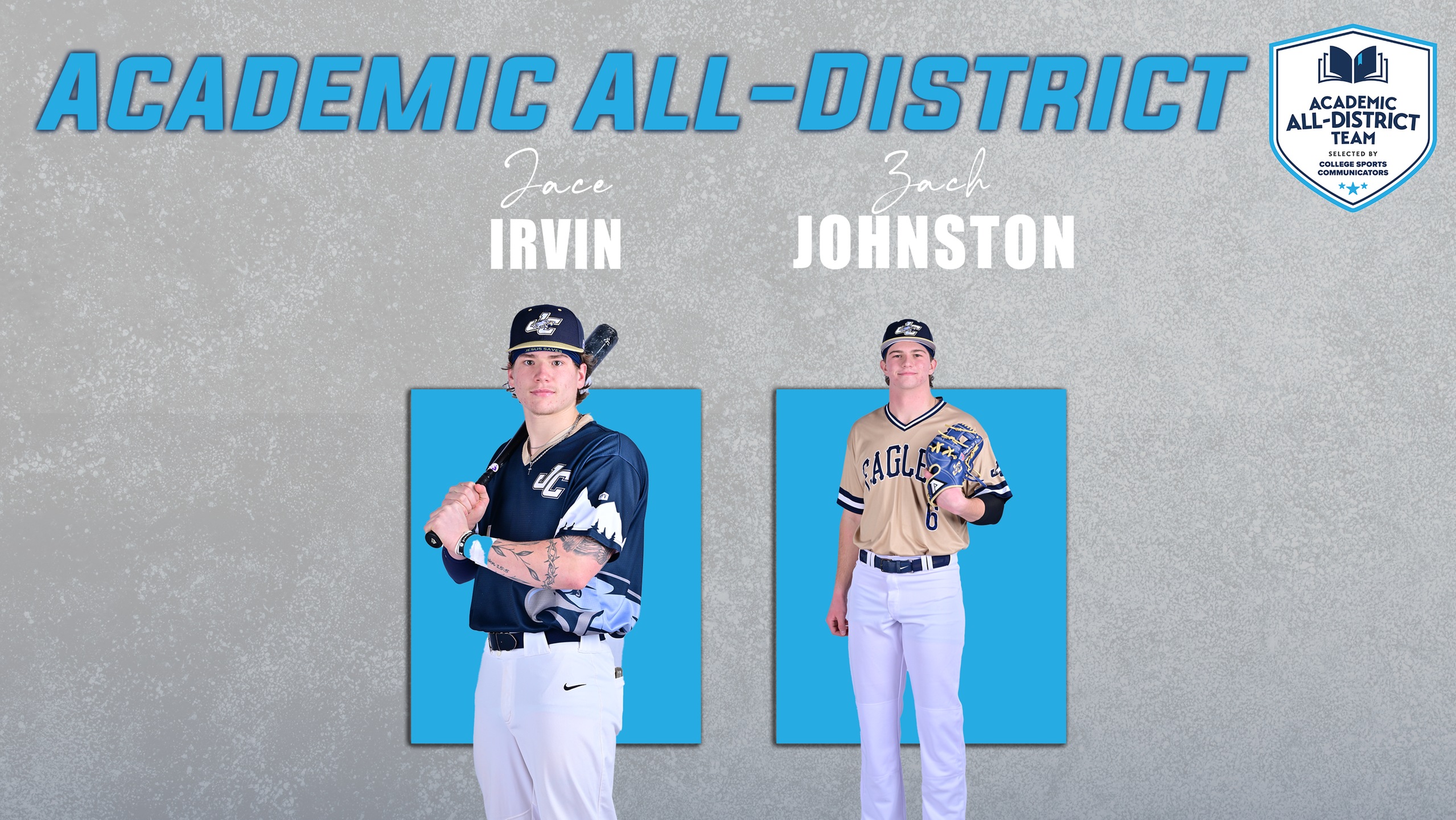 Irvin and Johnston Named to CSC Academic All-District