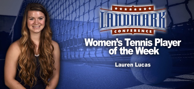 Lauren Lucas Named Landmark Conference Women’s Tennis Athlete of the Week