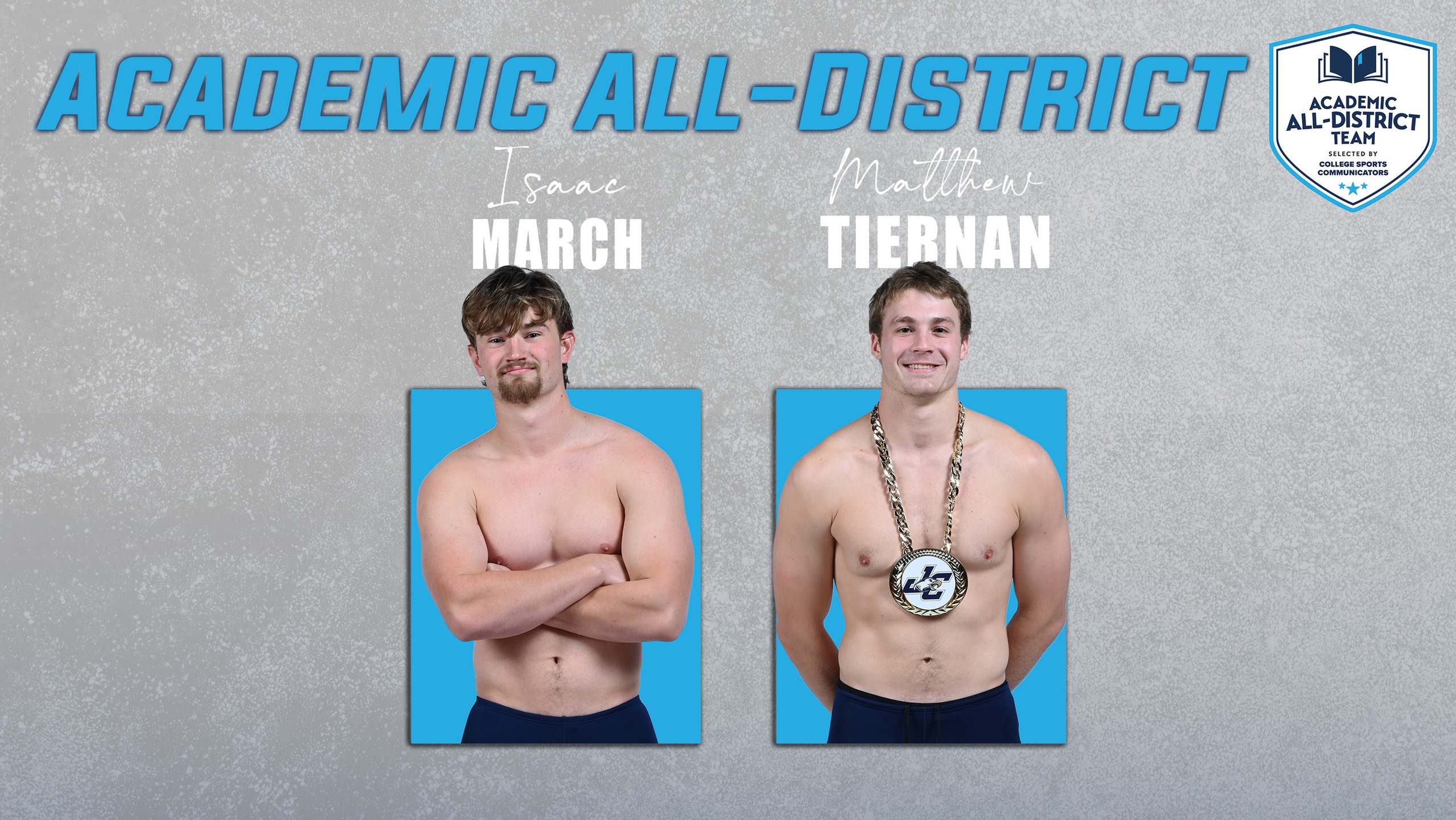 March, Tiernan Named to CSC Academic All-District® Men's Swimming and Diving Team