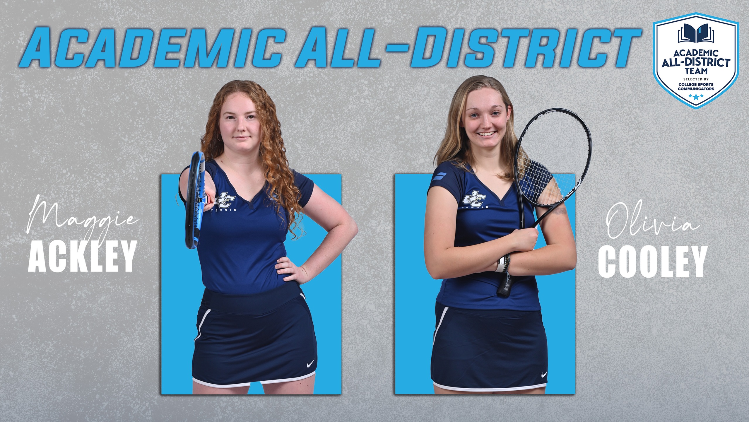 Women’s Tennis Places Ackley and Cooley on College Sports Communicators (CSC) Academic All-District® Women's Tennis Team