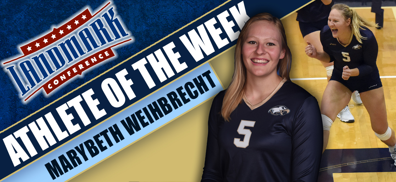 Marybeth Weihbrecht was named Landmark Conference athlete of the week. 
