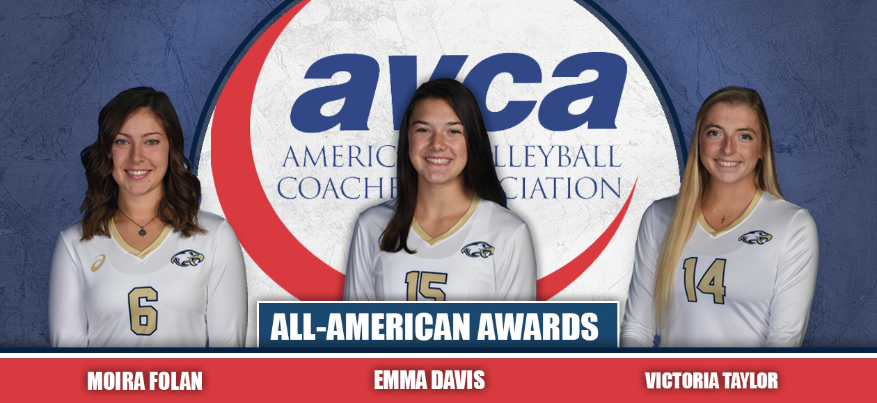 Davis Named AVCA National Freshman of the Year, Three Eagles named AVCA All-Americans