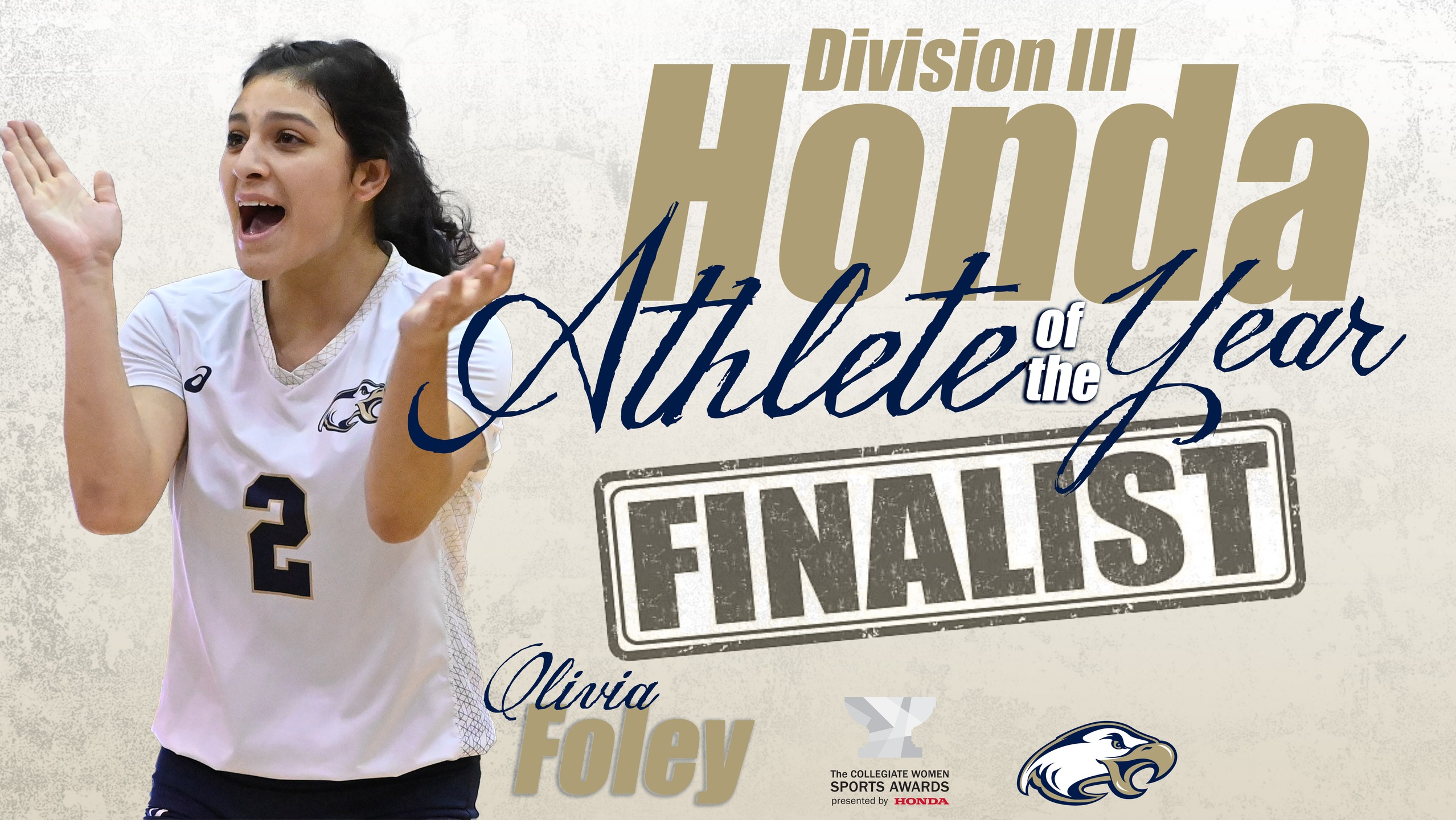 Olivia Foley Named the DIII Honda Athlete of the Year Award Finalist for Volleyball
