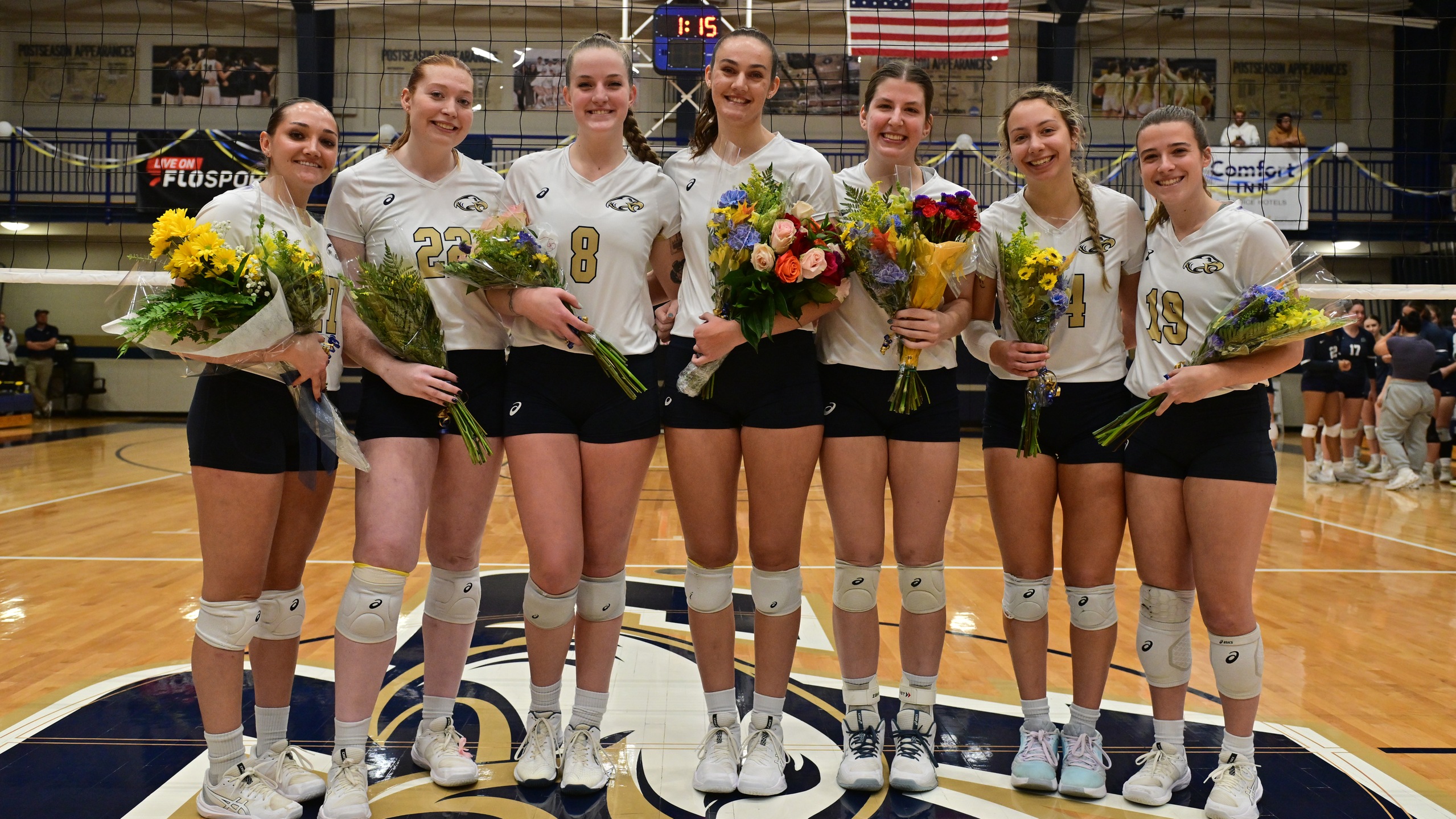 Women's Volleyball Sweeps Drew on Senior Night