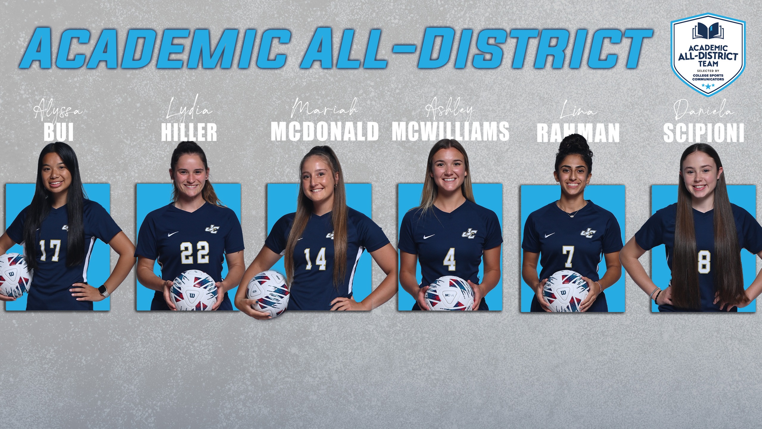 Six Eagles Named to CSC Academic All-District® Women's Soccer Team