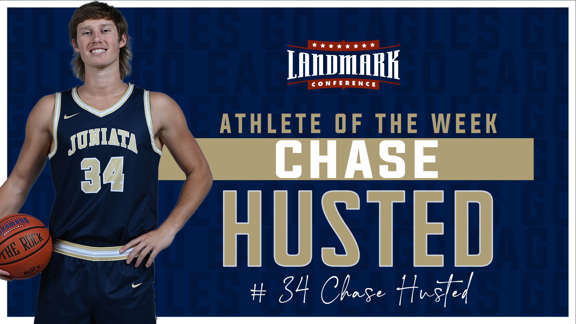Husted Named Landmark Athlete of the Week for Second Time this Season