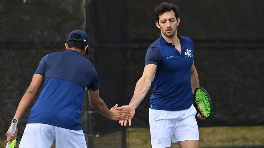 Men's Tennis Wins Battle of the Eagle 5-4 for Margiasso's First Win