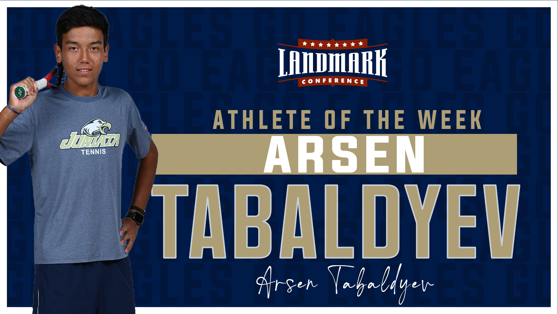 Tabaldyev Named Landmark Athlete of the Week