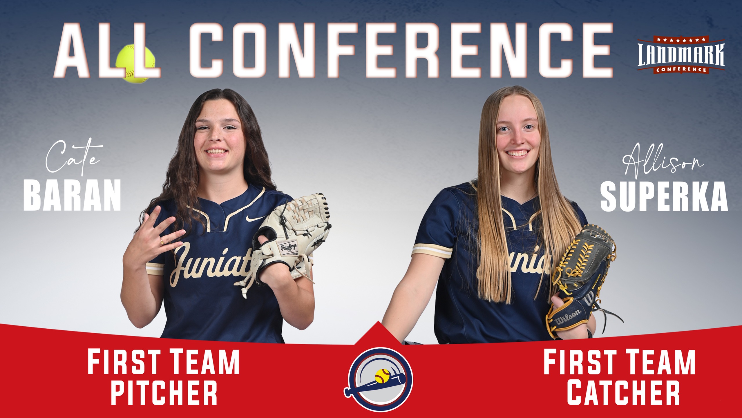 Baran and Superka Named to Landmark All-Conference First Team, Garlock Leads Coaching Staff of the Year