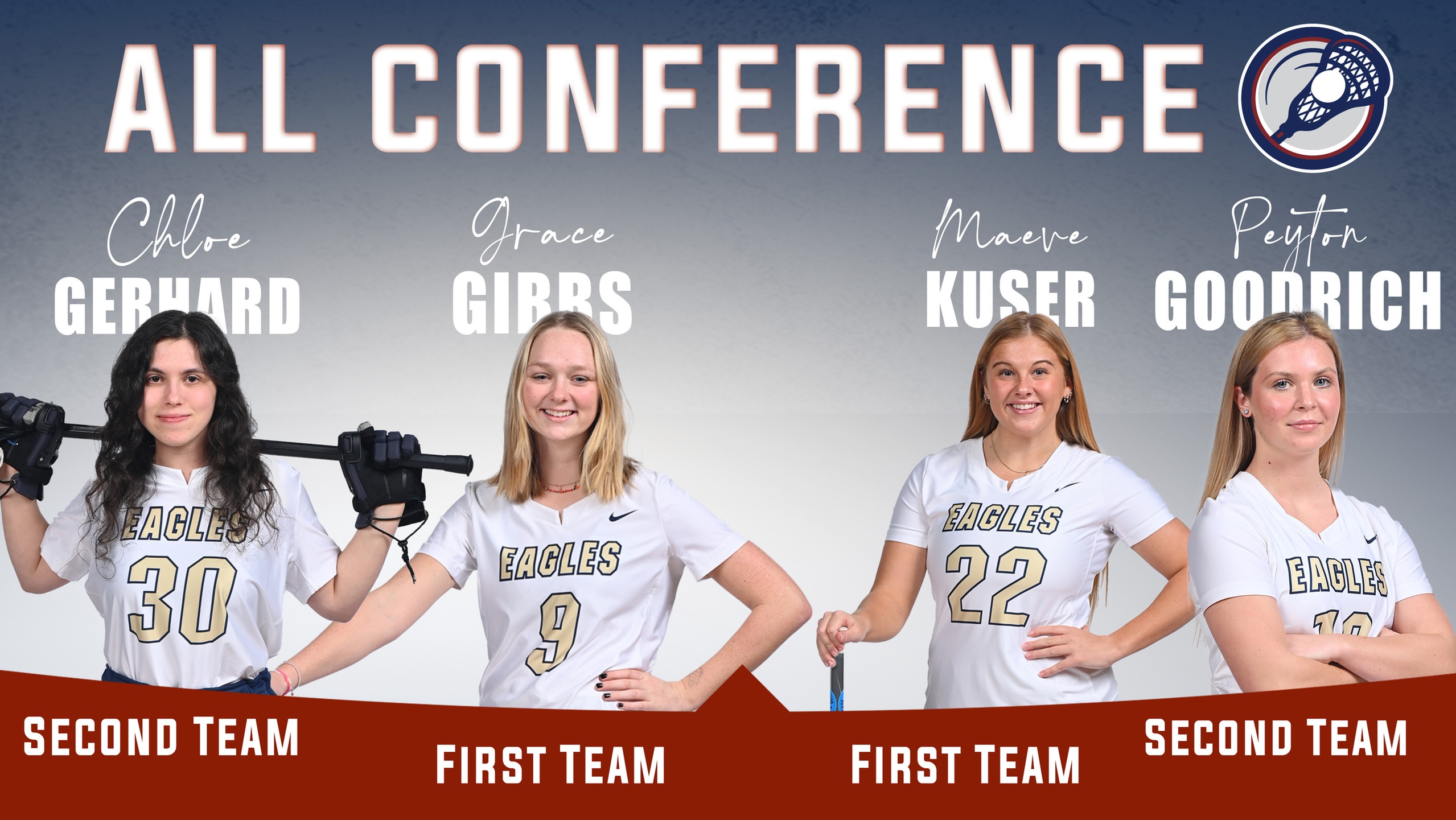 Four Eagles Named to Landmark All-Conference Teams