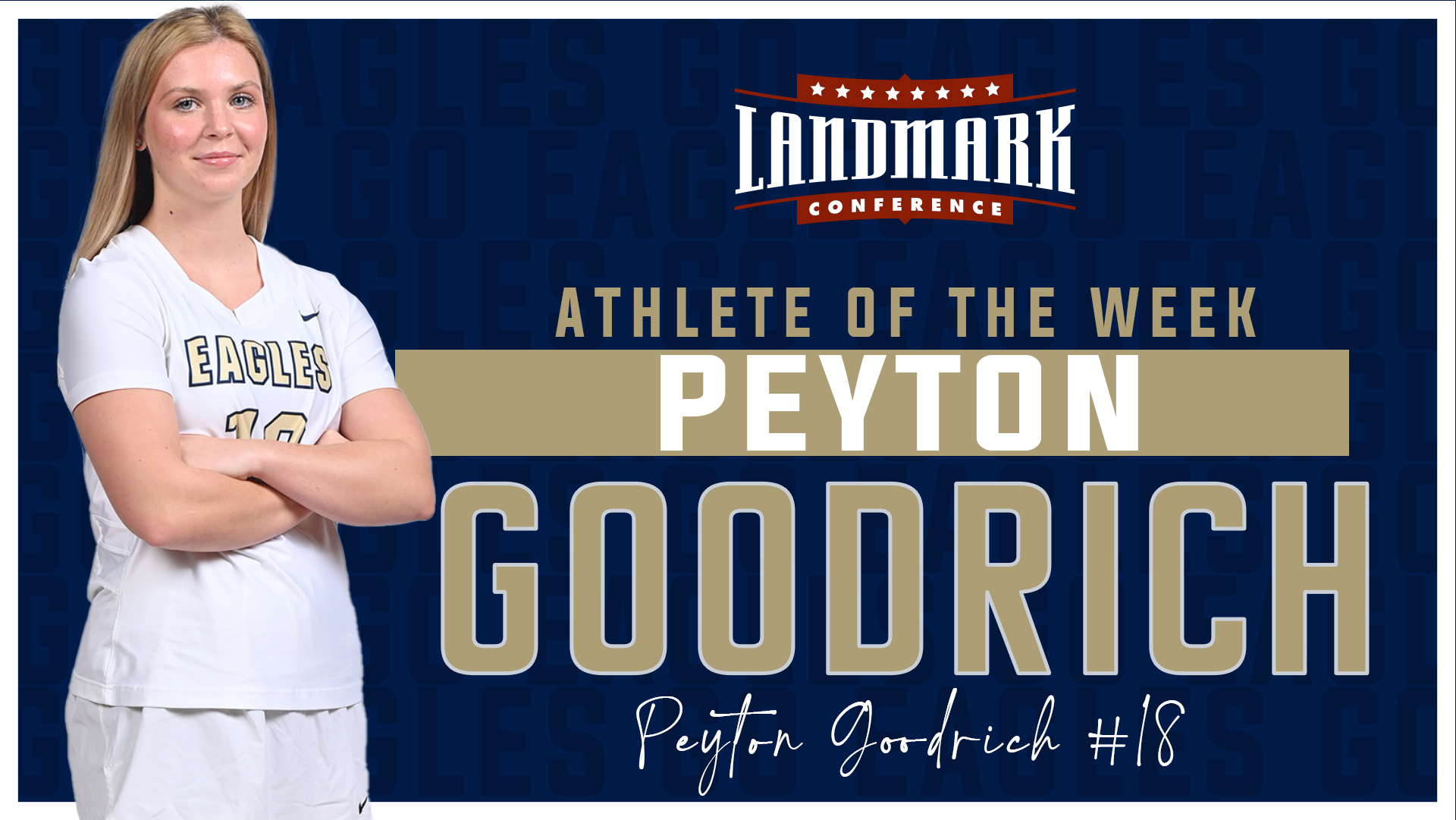Goodrich Named Landmark Athlete of the Week