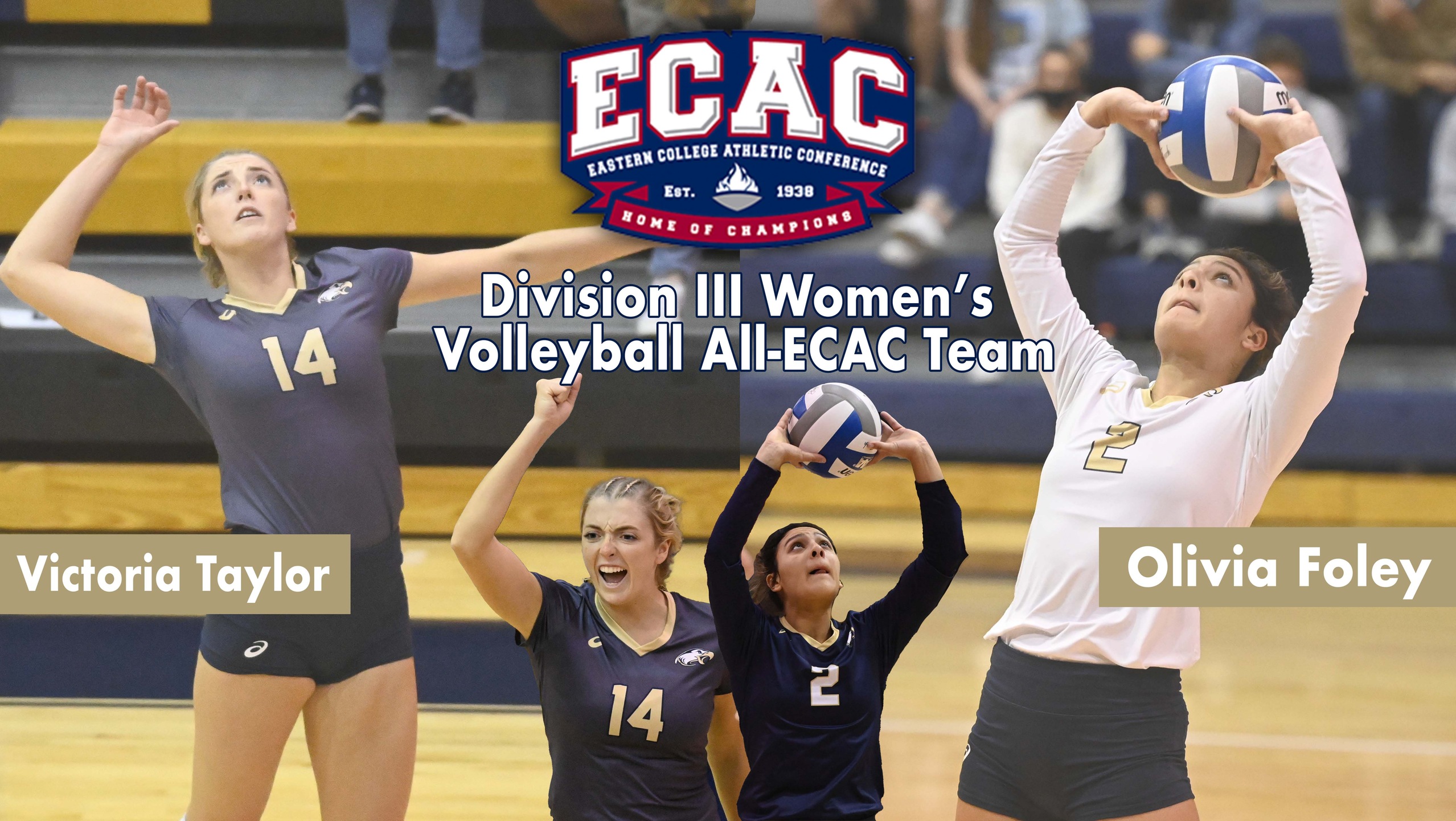 Taylor, Foley Named to ECAC Division III Women’s Volleyball All-ECAC Team